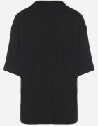 jumelle Tricou Negru din Bumbac cu Motiv Inimă Liorlie