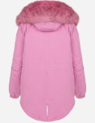 jus de pom Geacă Roz Parka Oversize cu blană Mitto