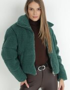 jusdepom Geacă Verde Blană artificială Teddy Zychee