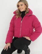 jusdepom Jachetă Fucsia Blană Teddy Zychee