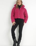 jusdepom Jachetă Fucsia Blană Teddy Zychee