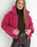 jusdepom Jachetă Fucsia Blană Teddy Zychee