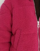 jusdepom Jachetă Fucsia Blană Teddy Zychee