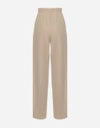jusdepom Pantaloni bej de costum cu talie înaltă Annellis