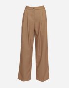 jusdepom Pantaloni de costum Bej închis Largi High Waist Nalinas