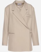 jusdepom Sacou Bej în două rânduri Oversize Croială Boxy Cornelita