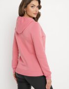 kamaella Hanorac clasic roz cu fleece model pulover decorat cu imprimeu Lettora
