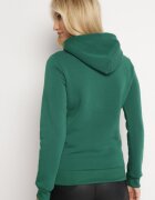kamaella Hanorac clasic verde cu polar tip pulover și decorat cu imprimeu Lettora