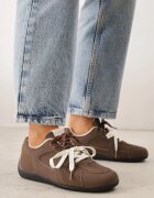 kang you Adidași Maro Decorați cu cusături și cu șiret dublu Coraera