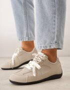 kang you Sneakers Bej Decorați cu cusături și șireturi duble Coraera
