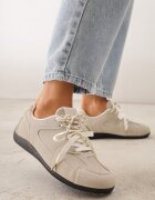 kang you Sneakers Bej Decorați cu cusături și șireturi duble Coraera