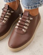 kang you Tenisi Maro Slip-on cu Perforații și Talpă cu Bandă de Rulare Illanya