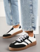 lady glory Adidași Negru-Alb în Stil Tenis Lurilola