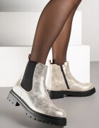 lady glory Botine Clasice Aurii tip Chelsea Ilonna