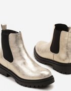 lady glory Botine Clasice Aurii tip Chelsea Ilonna