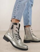 lady glory Botine Gri cu auriu