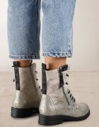 lady glory Botine Gri cu auriu