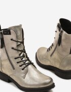 lady glory Botine Gri cu auriu