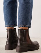 lady glory Cu talpă joasă (tip chelsea) din imitație de piele cu elastic cusut în gambă și inserție embosată Araxis Maro