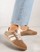 lady glory Sneakers Teniși Bej închis cu Benzi Decorative Jenavena