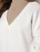 las garras Bluza Albă De Bumbac cu Decolteu în V Gitra