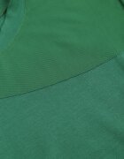 las garras Bluză Verde din Viscoză cu Decolteu Asimetric și Plasă Layera
