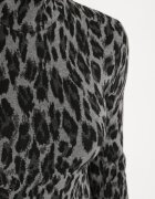 lefon Maletă scurtă Gri închis cu Vâscoză cu Imprimeu leopard Lioga