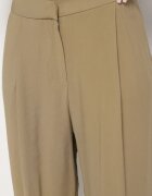 lefon Pantaloni de costum verzi din Modal cu Talie Înaltă Mavice