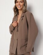 lefon Sacou Maro Oversize Croi drept cu Buzunare din Modal Mavelisse