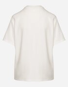 lefon T-shirt Clasic Alb cu croială supradimensionată cu viscoză Aderisa