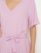 lf women Rochie Tip Cutie Violet cu Centură din Material și Volan Dimovas
