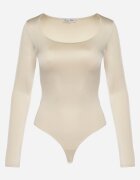 lily rose Body Bej deschis cu Mânecă lungă și Decolteu adânc Mastaria