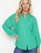 lily rose Cămașă Verde cu Mâneci Plisate Yelia