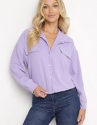 lily rose Cămașă Violetă cu Guler și Clapete Decorative Keitlyn