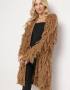 lily rose Cardigan Maro Lejer Deschis cu Franjuri Decorativi Tadesse