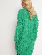 lily rose Cardigan Verde Lejer Deschis cu Franjuri Decorativi Tadesse