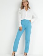 lily rose Pantaloni Albaștri de costum cu curea Nemez