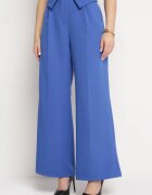 lily rose Pantaloni bleumarin Eleganți cu picioare largi și cu talie înaltă Fidelia