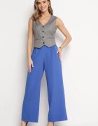 lily rose Pantaloni bleumarin Eleganți cu picioare largi și cu talie înaltă Fidelia