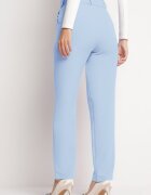 lily rose Pantaloni de costum Albaștri deschiși cu curea Nemez