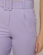 lily rose Pantaloni de costum mov cu curea Nemez