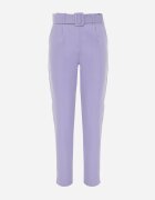 lily rose Pantaloni de costum mov cu curea Nemez