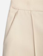lily rose Pantaloni eleganți bej cu picioare largi și cu elastic în talie Leilma