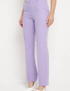 lily rose Pantaloni Fioleți de costum cu talie înaltă și picioare largi Abigaille