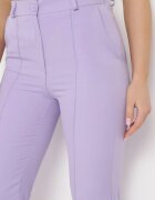 lily rose Pantaloni Fioleți de costum cu talie înaltă și picioare largi Abigaille
