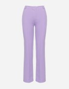 lily rose Pantaloni Fioleți de costum cu talie înaltă și picioare largi Abigaille