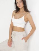 lily rose Pantaloni Largi Gri cargo cu elastic în talie și talie înaltă Giavona