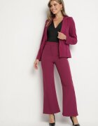 lily rose Pantaloni mov închis largi cu talie înaltă Visalla