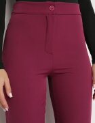 lily rose Pantaloni mov închis largi cu talie înaltă Visalla