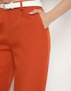 lily rose Pantaloni Portocalii cu croi drept și talie înaltă Cielito